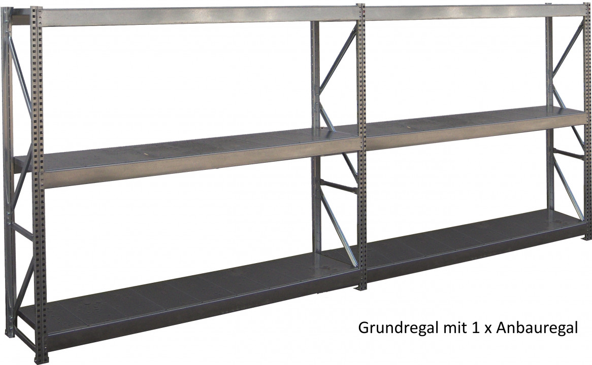 937000-WS-Aktionsregal-Kopie Grundregal mit 1 x Anbauregal