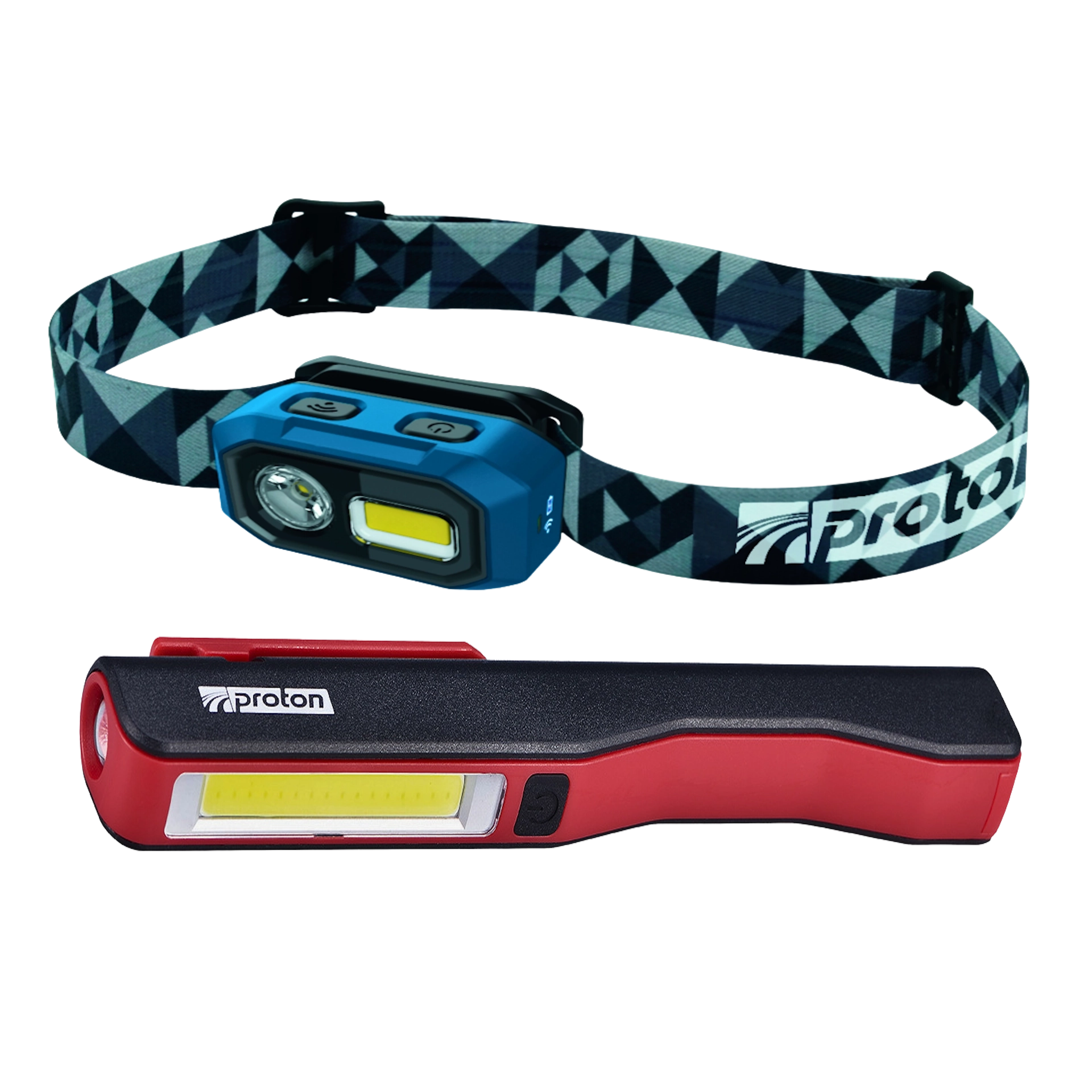 Taschenlampe und Stirnlampe