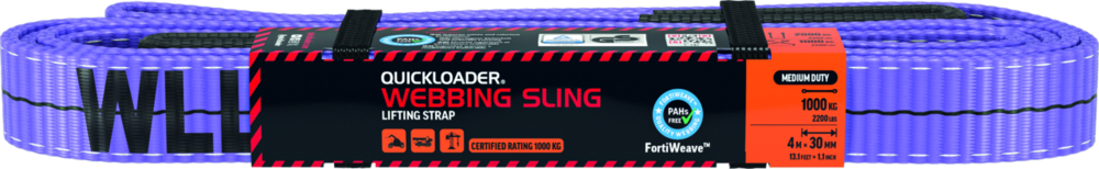 Hebegurt Quickloader QLWS1000MD 4 m x 30 mm