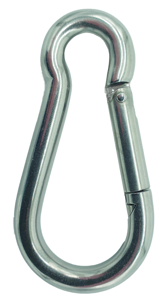 Feuerwehrkarabiner Inox 80 mm