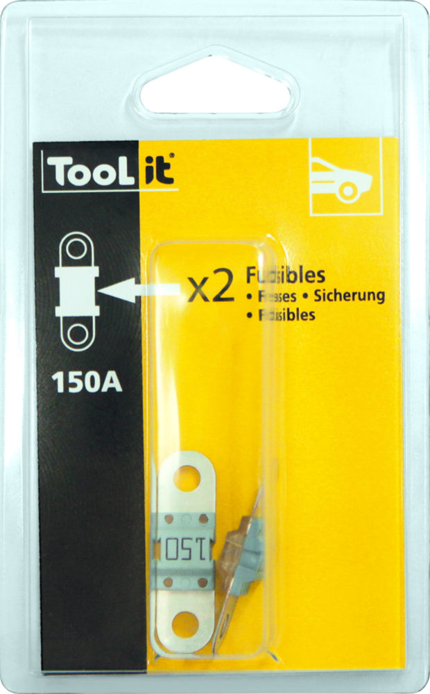 Sicherungen GYS Spez. M5, Set à 2 Stk. 150A