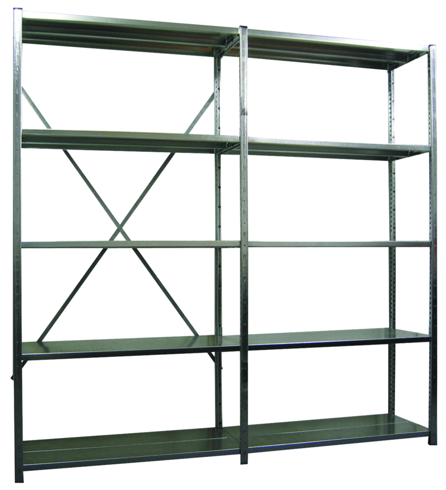 Steckregal-Set Widmer Zinc 2000x400x2000 mm