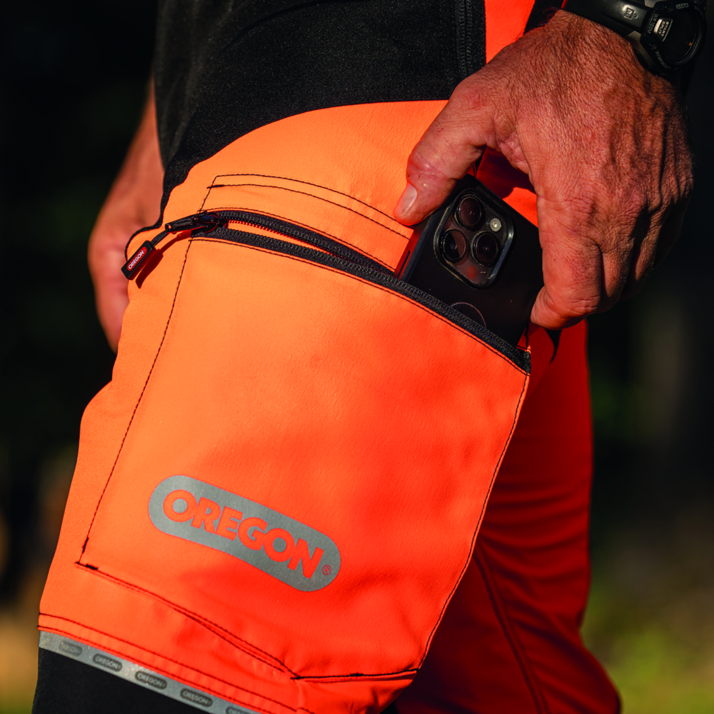 Schnittschutzhose Oregon ForestXFiber orange/schwarz Gr. XXXL