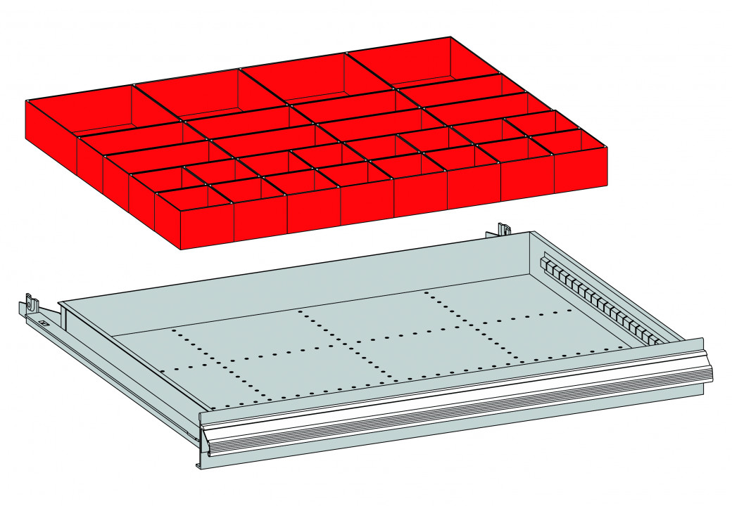 Schuladeneinsatz-Set für Schubladenschränke in verschiedenen Ausführungen