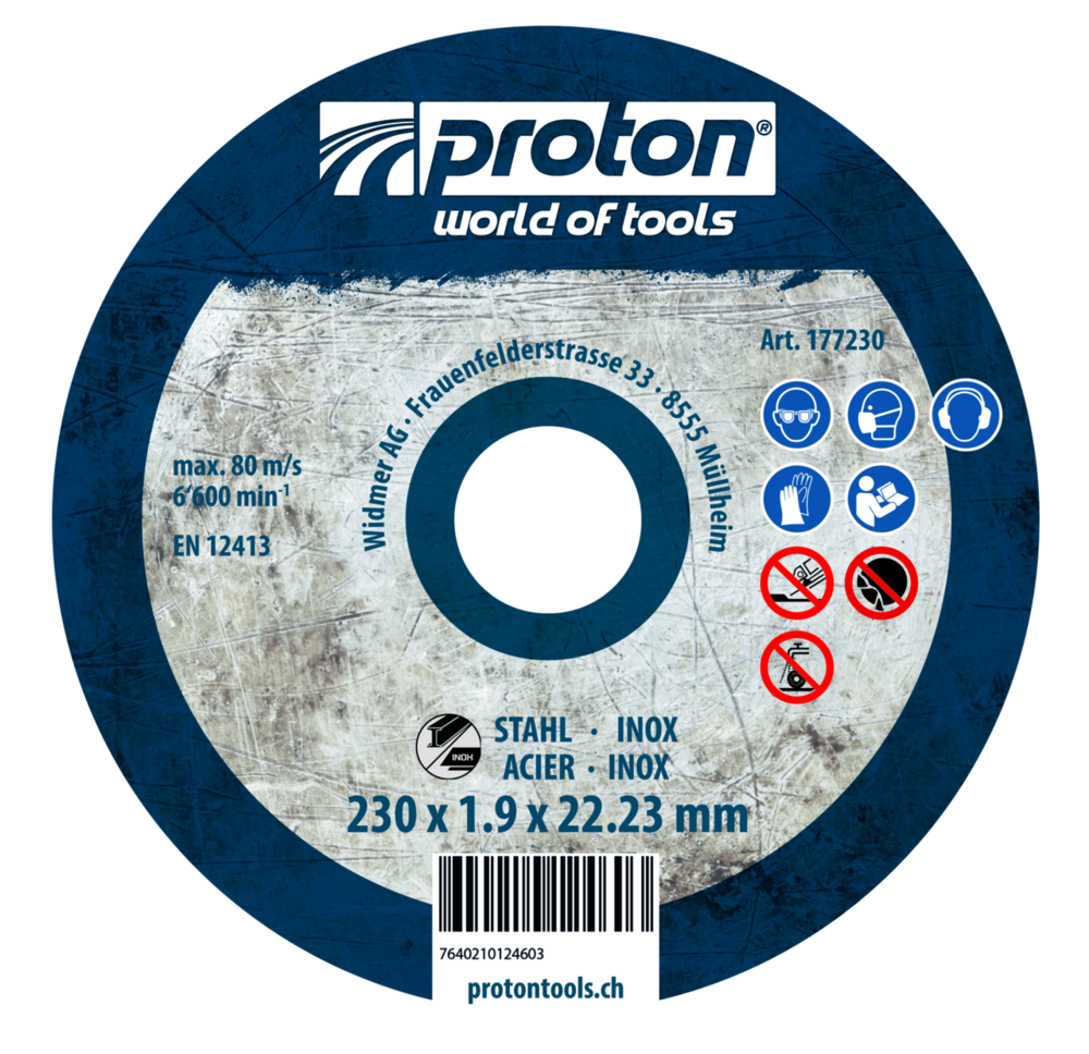 Trennscheibe Inox / Stahl 230 x1.9  mm