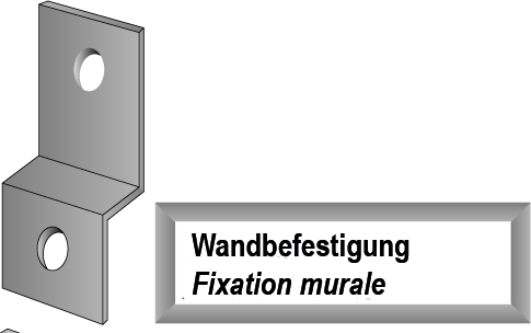 Wandbefestigung Zinc