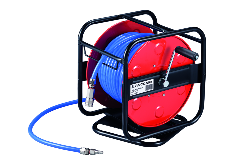 Druckluft-Schlauchaufroller Rockair LSR-30PU, Metall