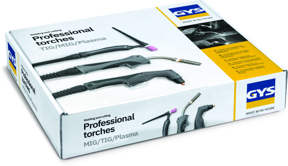 Brennerpaket GYS 4 m, mit Gasventil, SR 17 V, luftgekühlt