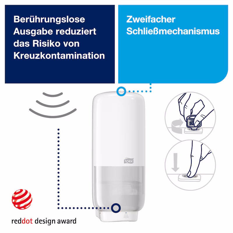 561600 Tork Spender für Seifen und Händedesinfektionsmittel S4 mit Intuition Sensor