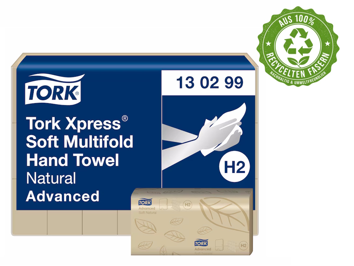 130299 Tork Xpress Multifold Paperhandtücher aus recycletem Material