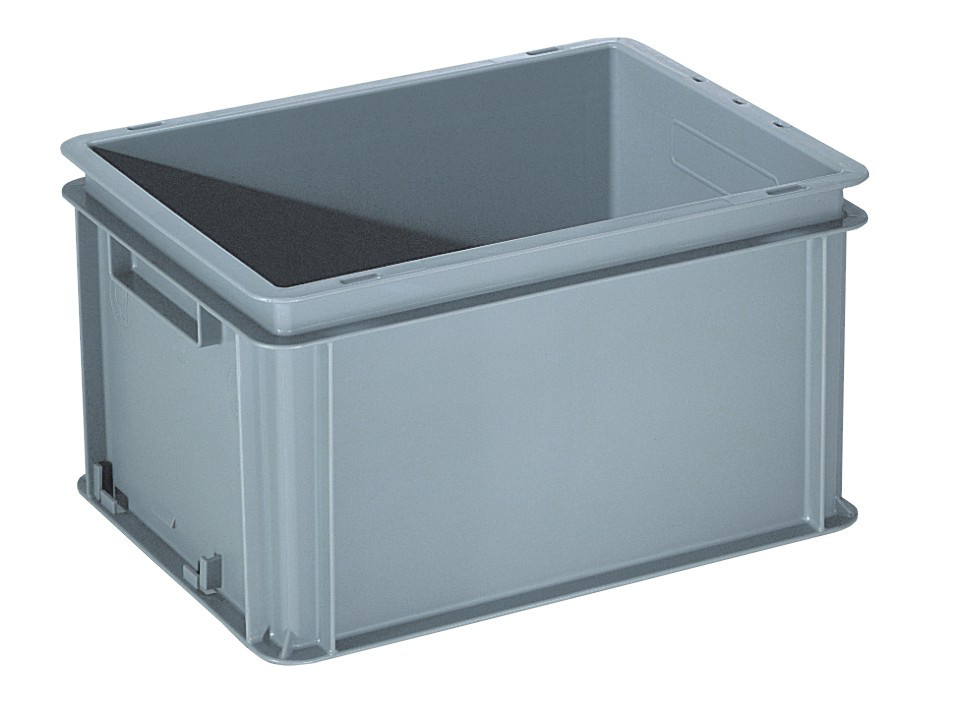 25-Delta-Mec-22 Eurobox 400 x 300 x 220 m - Aufbewahrungsbox aus Kunststoff: lebensmittelecht, und säurebeständig