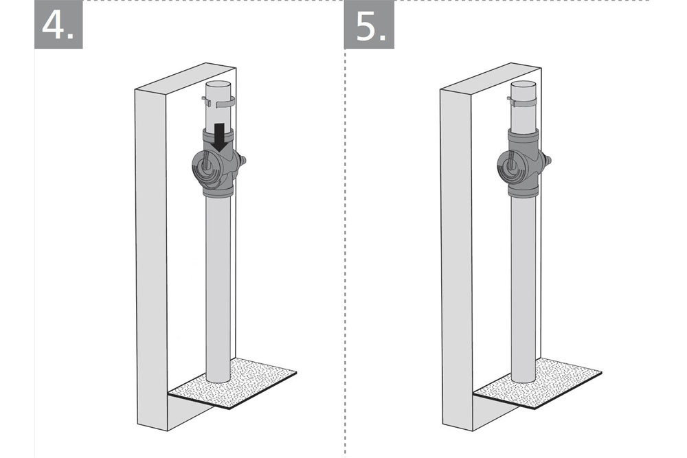 Anschluss Regensäule 4-5
