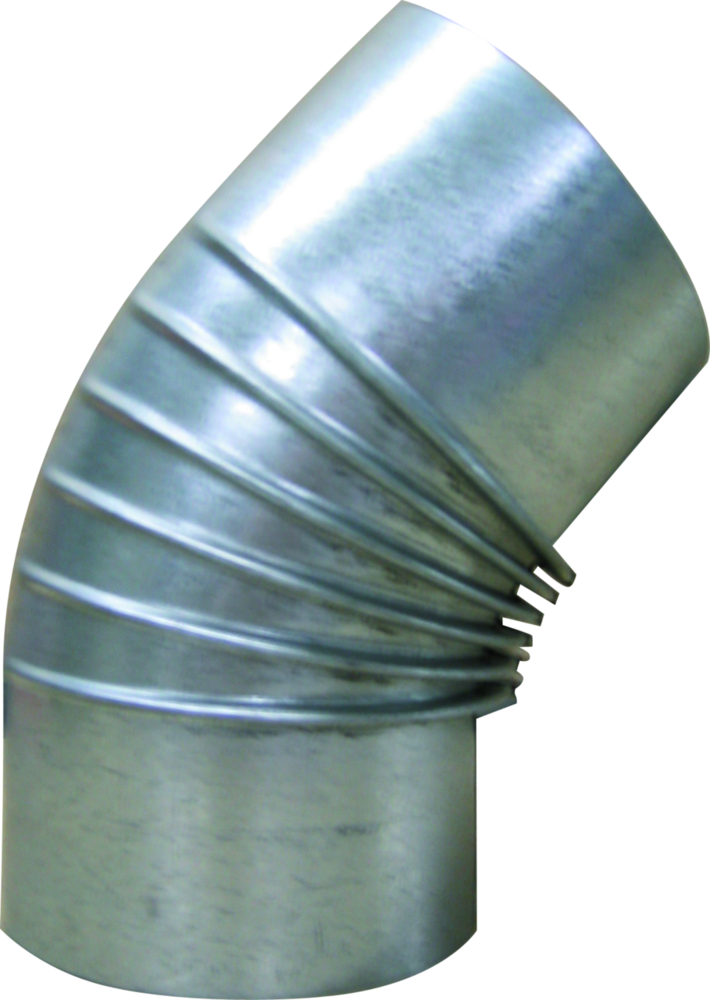 Kaminrohrbogen Arcotherm, Inox, D= 150 mm, 45°