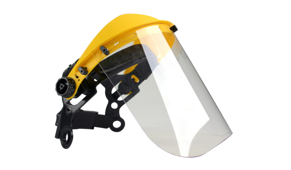 Gesichtsschutz mit Kopfband und Polycarbonatvisier