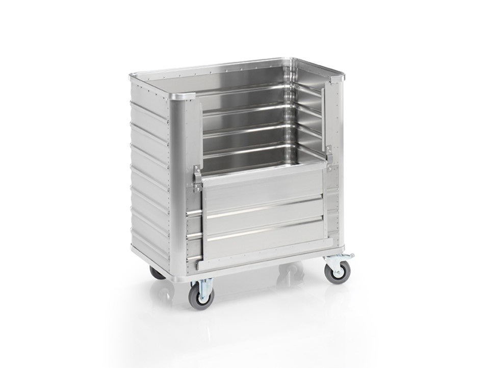 Transportwagen aus Aluminium für leichtes Be- und Entladen