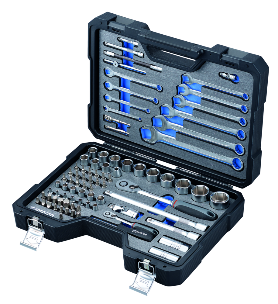 Steckschlüsselsatz Proton F-86M 1/4" + 1/2", 86-teilig