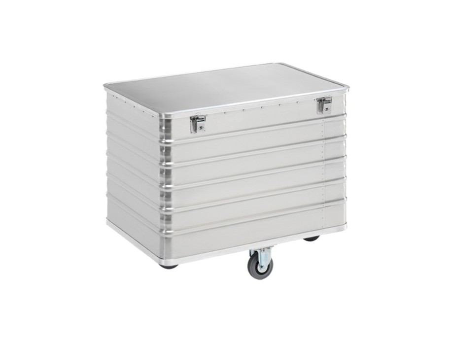 Transportwagen aus Aluminium 1030 x 670 x H 845 mm, 415 Liter, mit Deckel