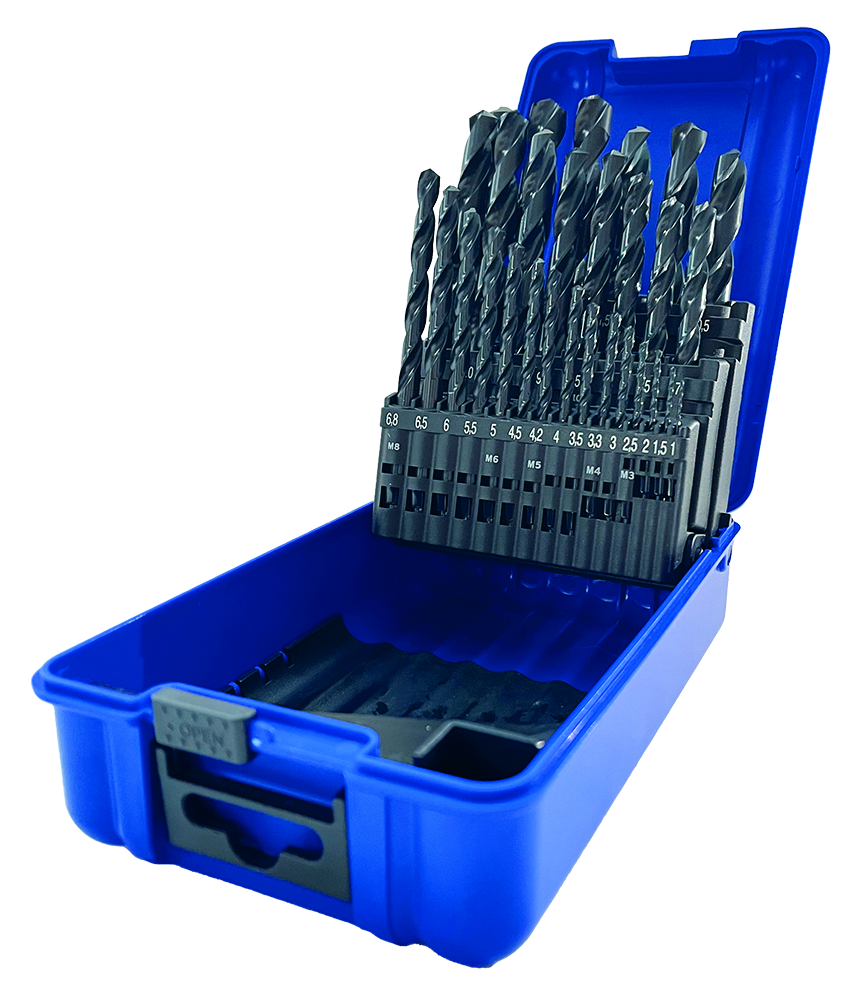 Bohrerkassette mit Kernlochbohrer IZAR HSS 1-13x0.5 mm