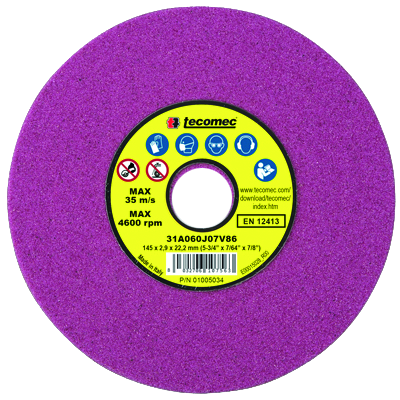 Schleifscheibe Dia. 145 x Dicke 4.7 x Loch 22.2 mm