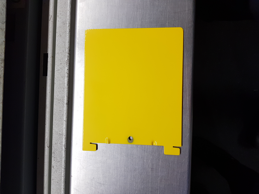 Beschriftungstafel Zinc gerade