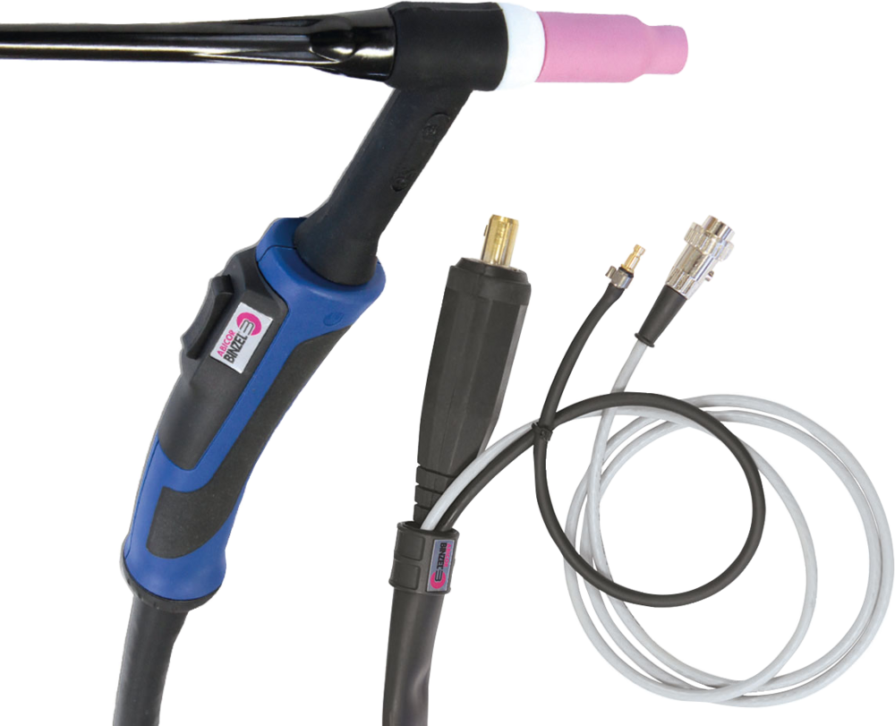 Brennerpaket GYS 4 m, mit Doppeltaster SR26 DB, luftgekühlt