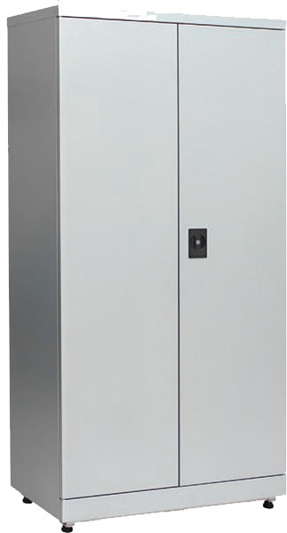 image_951410_0 Flügeltürschrank 900 x 450 x 1800 mm, Tragkraft pro Tablar 150 kg, abschliessbar mit Schloss
