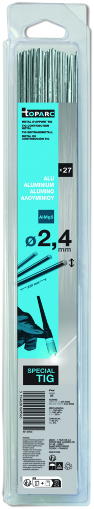 Schweissstäbe GYS, 27 Stk., TIG 2.4 mm, Alu AlMg5