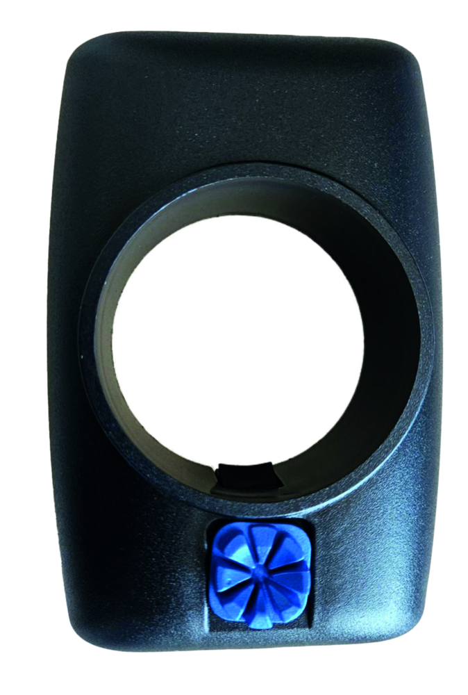 Schlauchstutzen-Aussenteil (Knopf blau)