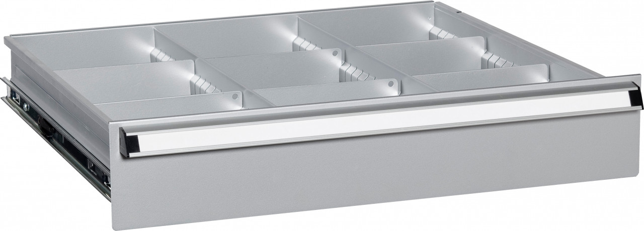 Tiefensteg 300x653 mm für Schubladen Metall