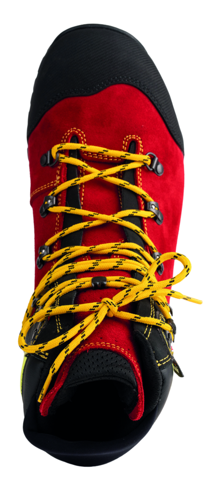 Leder-Schnittschutzstiefel Oregon Avertic rot/gelb Gr. 39