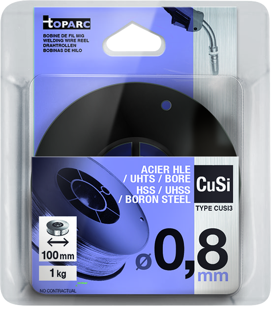 Schweissdraht GYS, 1 kg, 0.8 mm, CuSi3, UHTS