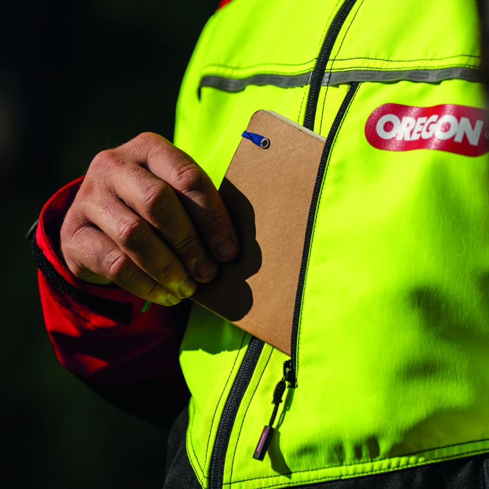 Forstjacke Oregon ForestXFiber rot/gelb Gr. M