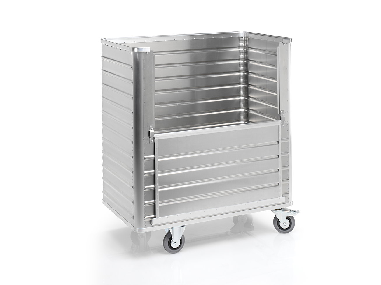 Transportwagen aus Aluminium für leichtes Be- und Entladen