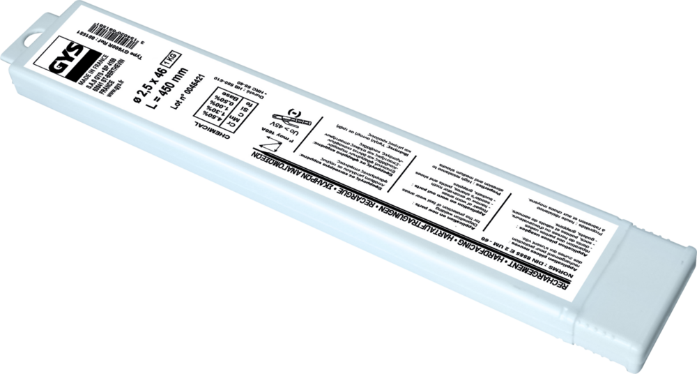 Haftauftragstabelektroden GYS, 450 x 2.5 mm, 46 Stk., Stahl