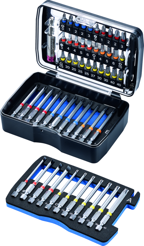 Bit-Set Proton B-53SC - 53-teilig, 1/4" mit Langbits Bit-Set Proton B-53SC - 53-teilig, 1/4" mit Langbits