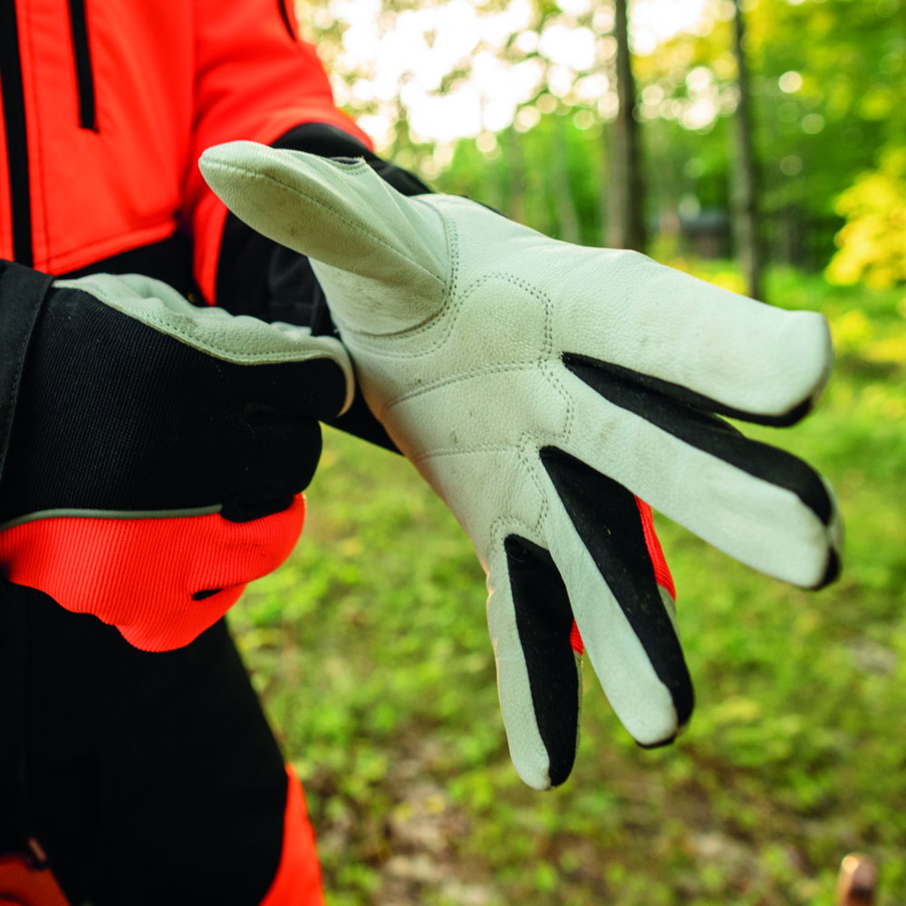 Schnittschutzhandschuhe Oregon ForestXFiber orange/schwarz Gr.XL