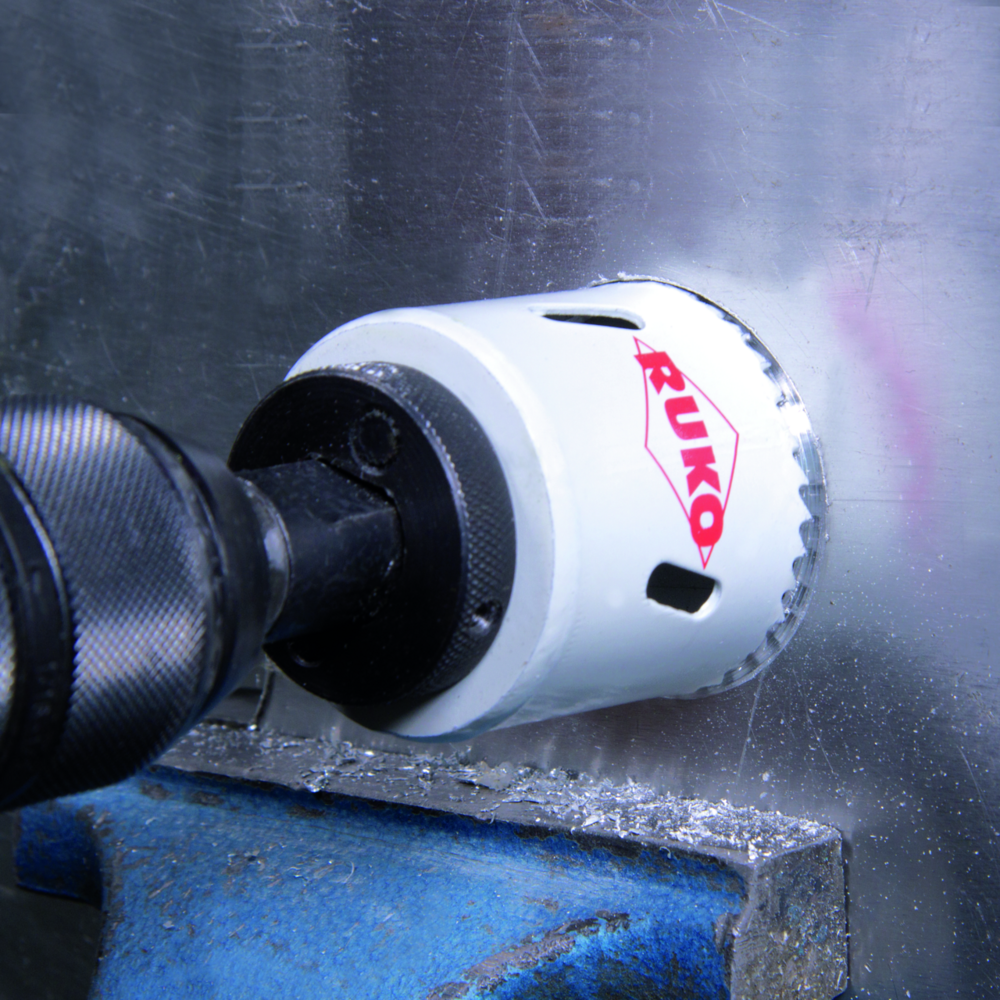 Bimetall-Lochsäge Ruko HSSE-Co 8 mit Feinverzahnung Ø 52,0 mm