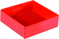 Kunststoffbox Widmer, 150x150x45 mm, rot
