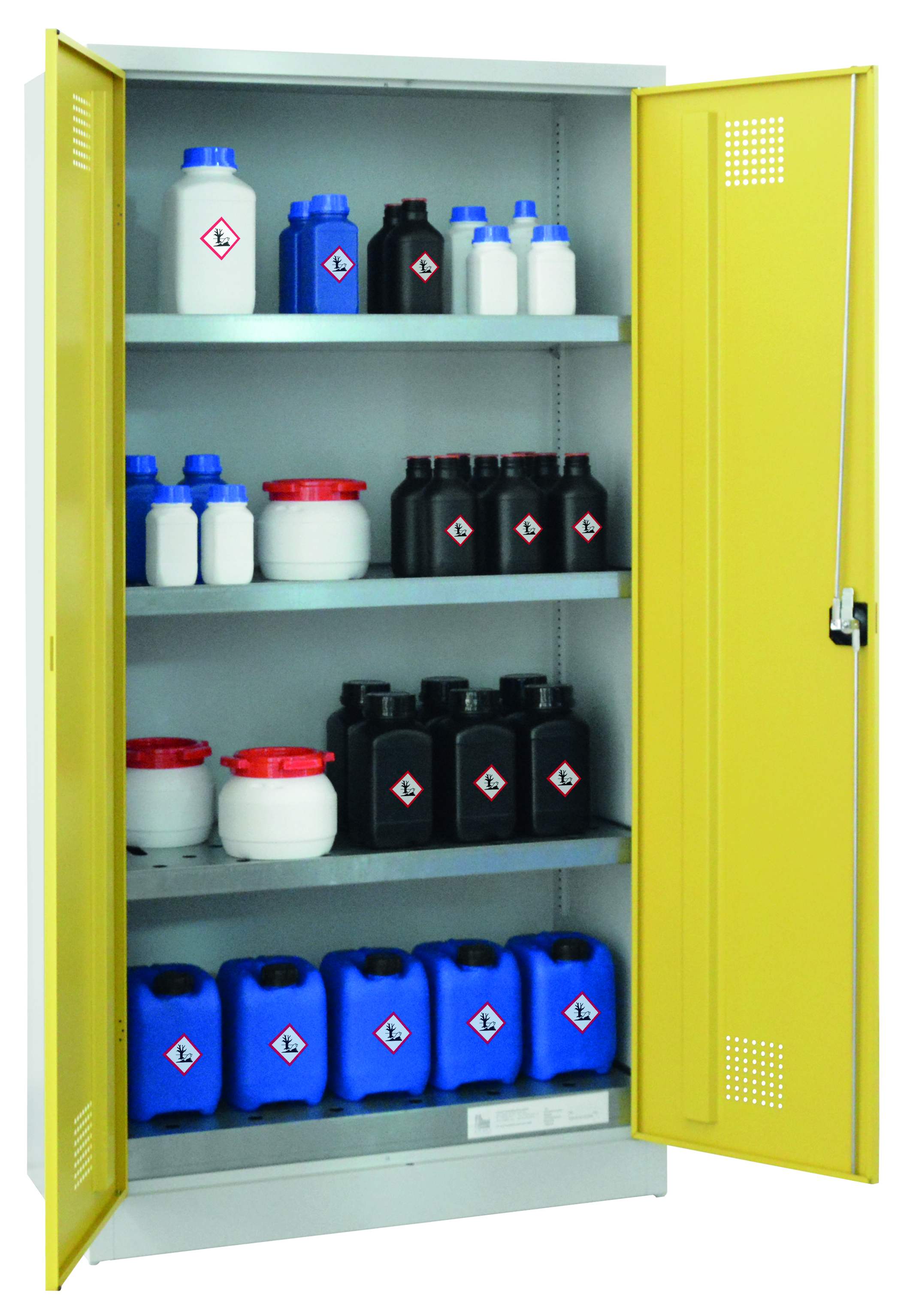 Umweltschrank für wassergefährdende Gefahrstoffe 1000 x 500 x 1950 mm
