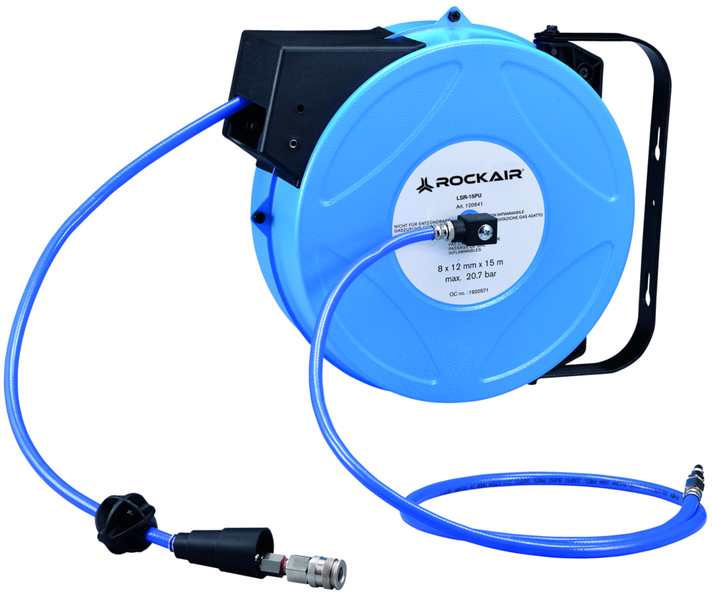 Druckluft-Schlauchaufroller Rockair LSR-18PU, Metall