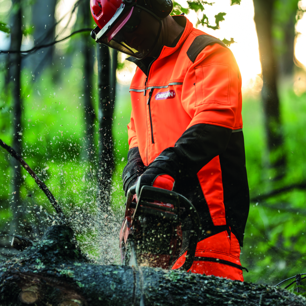 Forstjacke Oregon ForestXFiber orange/schwarz Gr.XXXL
