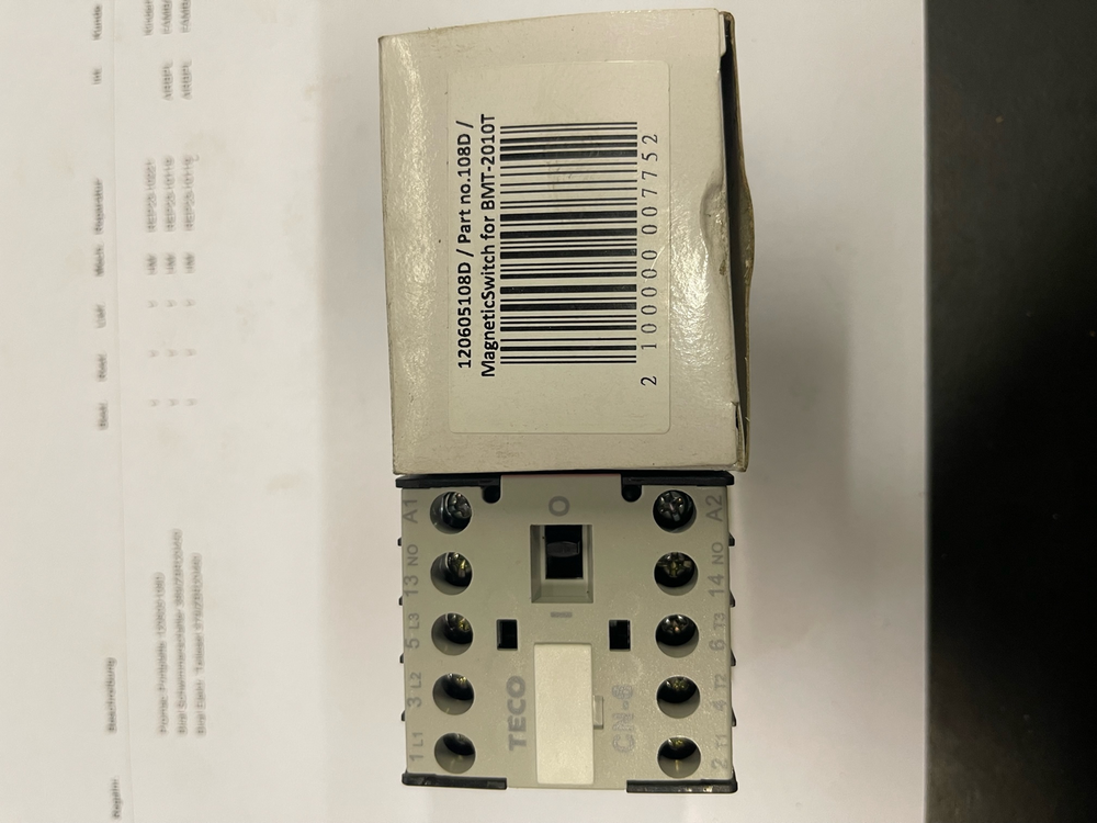 Schütz Proton 3PH/380V Spulenspannung zu BMT-2010T