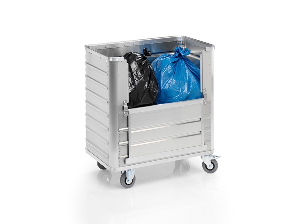 Transportwagen aus Aluminium für leichtes Be- und Entladen