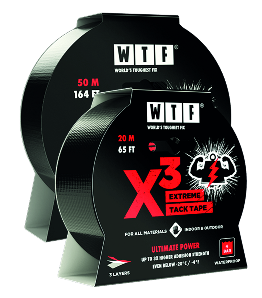 Kraftband WTF X³ Extreme Tack Tape 50 m x 48 mm