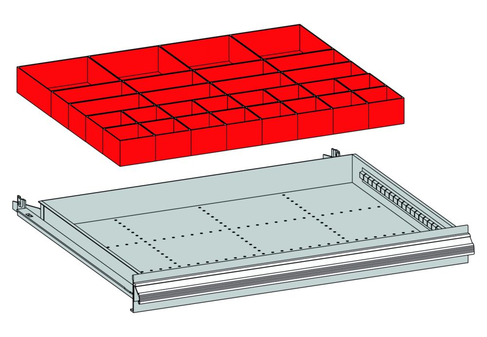 Kunststoffboxen-Set Widmer, 28-teilig