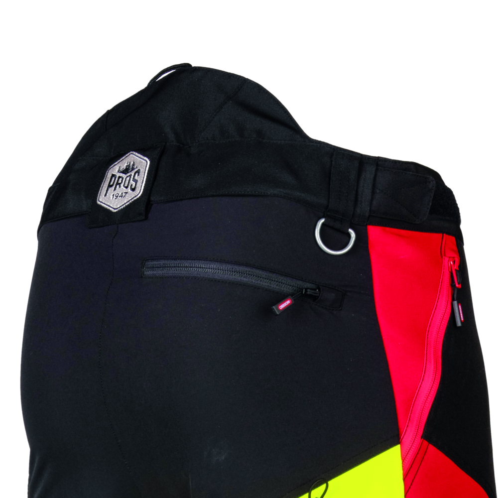 Schnittschutzhose Oregon ForestXFiber rot/gelb Gr. M