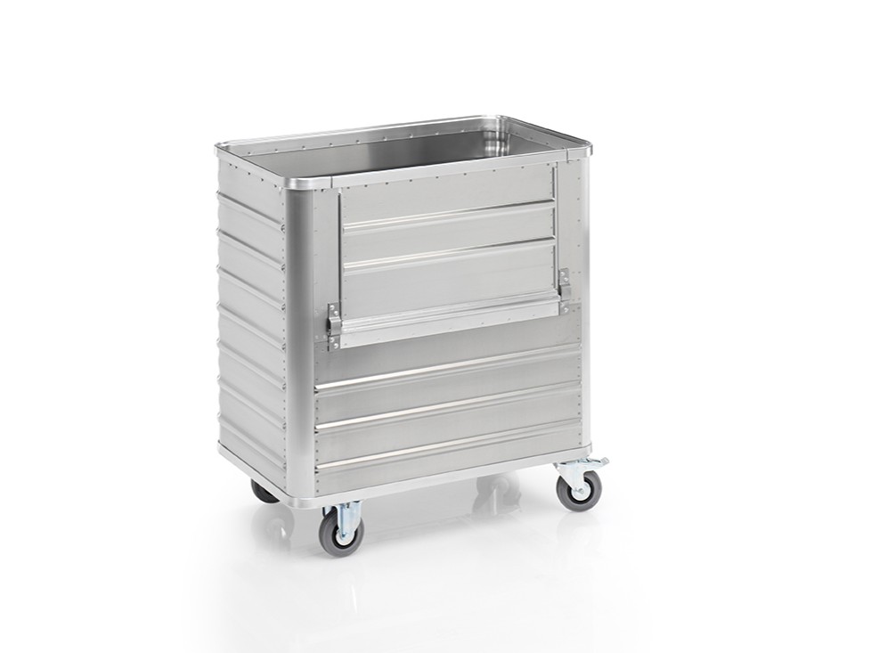 Transportwagen aus Aluminium für leichtes Be- und Entladen