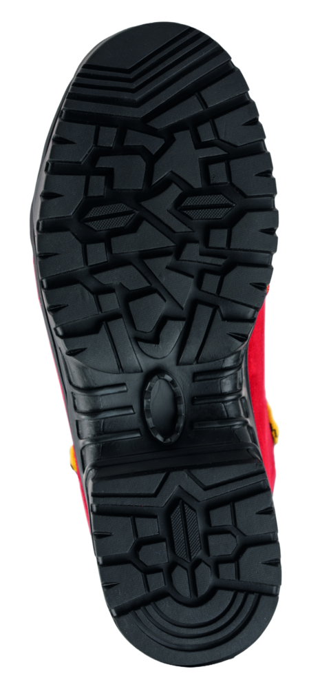 Leder-Schnittschutzstiefel Oregon Avertic rot/gelb Gr. 42