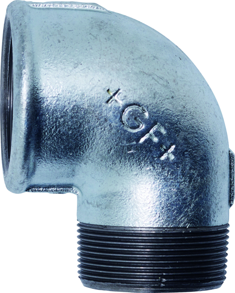 Rohrbogen kurz Hydrostar 90° 1 1/2", verzinkt