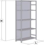 Rückwand Zinc 1300x3000 mm